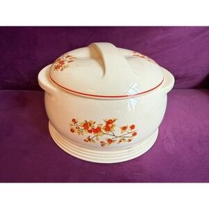 Vtg Universal Cambridge Bitter Sweet Berries Oven Proof Covered Casserole Pot